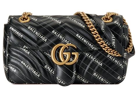 gucci x balenciaga marmont bag|gucci balenciaga logo.